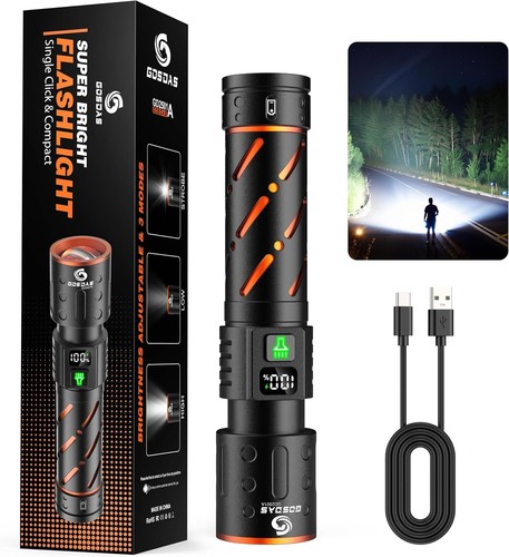 Usb rechargeable flashlight - c,