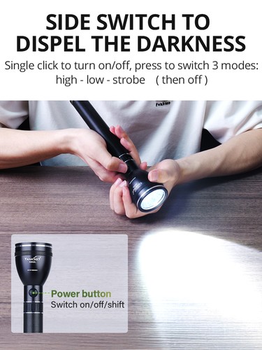 Heavy duty long flashlight - long,